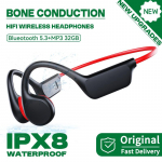 Uued uuendused Bluetooth 5.3 luu juhtivus juhtmevabad k&otilde;rvaklapid S&uuml;gavus IPX8 veekindlad ujumispeakomplektid 32 GB RAM MP3-m&auml;ngija v&auml;lispordiks sukeldumiseks BlackRed-32GB