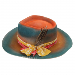 Villane Homburg Panama k&uuml;bar Eksootiline k&uuml;bar naistele meestele Fotorekvisiidid L&auml;&auml;ne stiilis meestele naistele Unisex kantav Peakate 2