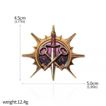Kuum m&auml;ng Baldur's Gate 3 pins Rogue Poet Warrior Paladin Pross M&auml;rk Cosplay Rekvisiit Mehed Naiste Seljakott Ehted Aksessuaarid