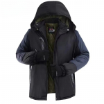 Meeste termoparkad pluss suuruses talvejoped veekindel pealisr&otilde;ivas tuulejope paks k&uuml;lmakaitsega fliisist mantlid hombre XL punane