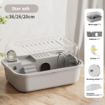 Lemmikloomatarbed Hamstri puur Vangimurdmise vastane Panoraamne Hamstri Turvamaja Luksuslik Villa Kahekihiline Platvorm Rotitarvikute Kasvatuskast