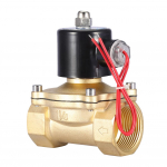 DN32 Normaalselt suletud 2 positsiooniline 2-k&auml;iguline elektromagnetiline solenoidklapp AC 220V 114