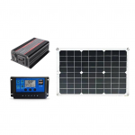 P&auml;ikeseenergias&uuml;steemi t&auml;ielik komplekt Kodune 20W paneel 30A kontroller 300W inverter 12V?220V Kahe USB-pordiga LCD
