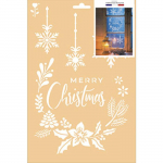 POCHOIR A4 SANS SACHET - COURONNE X-MAS