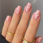 24 t&uuml;kki Square Line Press v&otilde;ltsk&uuml;&uuml;ned koos Jelly Glue, l&auml;ikiv ja ilus k&uuml;&uuml;nte kaitse line