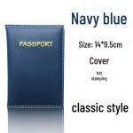 V&auml;rvimuutev PU-nahast mitme kaardiga passihoidja ja piletikaitse tumesinine v&auml;rv