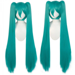 M&auml;ng Yandere Simulator Osana Najimi Pikad s&uuml;nteetilised juukseklambrid 2 hobusesaba Lolita Hatsune Miku Cosplay parukas Halloweeniks 42inches