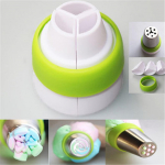 J&auml;&auml;tumise torukoti otsiku muundur 3 auguga 3 v&auml;rvi koorega sidumisriist koogi kaunistus 3 Hole lilla