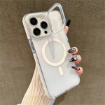 Laser Kommikarva V&auml;rviline Magsafe Telefoni&uuml;mbris iPhone 16 15 14 13 12 11 Pro Max Plus Juhtmevaba Laadimine Objektiivikaitse Telefoni&uuml;mbris iPhone 16 Pro Max valge
