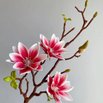 1PC simulatsioonilille oksad pruudi vanik EVA magnooliakimp pulmadeks saadaval mitu valikut