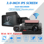 Kahe objektiiviga armatuurkaamera autodele Black Box HD 1080P autovideosalvesti koos WIFI Night Vision G-sensoriga silmussalvestusega DVR-autokaamera with WIFI