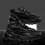 Kingad Meeste Tossud Meeste Vabaajajalatsid Meeste Kingad Tenis Luksuslikud jalatsid Treener Race Hingavad jalan&otilde;ud Mood Loafers Meeste jooksujalatsid 40 must