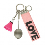 Mini sulgpalli v&otilde;tmehoidja sulgpallireket seljakotitarvik sport v&otilde;tmer&otilde;ngas kingitused sulgpallihuvilistele m&auml;ngijatele valge