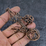 Amethyst Handmade Copper Wire Wrap Jewelry Pendant 4.14 f2s17