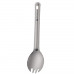 Camping Titanium Spork Spoon Outdoor Kerge kahvliga lauan&otilde;ud Kaasaskantavad piknikumatkad Matkamiseks &uuml;likerged s&ouml;&ouml;gin&otilde;ud 1tk