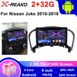 2 Din Android 12 Autoraadio Nissan Juke YF15 2010-2014 jaoks Multimeedia Video M&auml;ngija Navigatsioon GPS 4G Carplay Auto Stereo RDS IPS 4 core 2GB+32GB CP