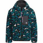 Adidas Originals kahepoolne t&auml;isprindiga kapuutsiga pikkade varrukatega jakk Unisex jakk Must JD6367 M