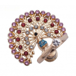 S&otilde;rmus&otilde;rmuse hoidik, 360 kraadise p&ouml;&ouml;rdega metallist kivist paabulinnu r&otilde;ngas, pandla k&auml;epide teleri vaatamiseks roosa punane v&auml;rv