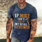 Meeste T-s&auml;rk Graafiline tekst 3D-printimine T&auml;nava vabaaja l&uuml;hikeste varrukatega prinditud r&otilde;ivad Basic XL