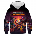 2025 Uued Minecrafti Pop Kapuutsid Lastele T Kapuuts Kawaii Zombi Multikas Poiste ja T&uuml;drukute Topid Riided 4 5 6 7 8 9-14 Aastastele 13-14 Years