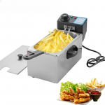 4L Elektrilised Frit&uuml;&uuml;rid 2000W Reguleeritav Termostaat Praetud Kana Grill Prantsuse Friikartulite Praadimismasin K&ouml;&ouml;gi K&uuml;ttekeetja