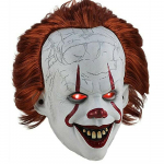 Hirmutav Kloun Pennywise IT T&auml;ismask Helendavad Silmad &Otilde;udus Cosplay Halloweeni Kost&uuml;&uuml;m