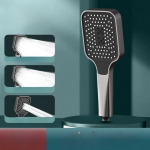 K&otilde;rgsurve ruudukujuline du&scaron;iotsik 3 pihustusrežiimiga, k&auml;eshoitav vannitoadu&scaron;i pihusti, vett s&auml;&auml;stev vihmadu&scaron;&scaron;