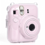 L&auml;ikiv kaamerakott Fujifilm Instax Mini 12 jaoks L&auml;bipaistev kaanekott rihmaga