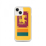 Coque pour iPhone - PIXELFORMA - iPhone 14 - Drapeau du Sri Lanka - Silikoonist supp - Design l&eacute;ger