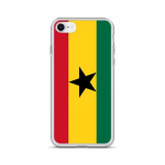 Coque iPhone - Ghana - SE 2020 - Souple - Mitmev&auml;rviline - Disain Drapeau