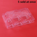 5 tk surve- ja kukkumisvastased munapakendikarbid &uuml;hekordselt kasutatavad l&auml;bipaistvad munakarbid p&otilde;rutuskindlast plastikust munakaitsealus