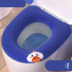 Fluffy soe WC-istme kate Pestav vannitoa WC-pott k&auml;epidemega Paksendatud pehme padjaga kootud soe WC-pott