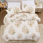 3 tk Moodsad lillelised voodipesu Mugav lina Tekikott Ilma t&auml;idiseta &Uuml;heinimese/Kaheinimese/Queen-size/King-size P&otilde;hjamaade Poisi T&uuml;druku Voodipesu AEqueen 200x230