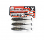 Jackall Soft Lure Ammonite Shad 5,5 tolli Vibe Tail Gold Black (9304)