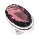 Natural Amethyst Gemstone 925 Sterling Silver Jewelry Ring Size 3.5 f6p18