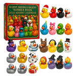 Naljakas Prantsuse buldog keskmise s&otilde;rmega kummipart advendikalender 24 j&otilde;ulude tagasiarvestuskarp puu kaunistamiseks pidulik vannim&auml;nguasi kingitus lastele t&auml;iskasvanutele B