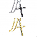 2x Mens Double Layer Necklace Titanium Jewelry boys and girls