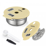 Korduvkasutatavad kohvikapslid BOSCH-s masinale Tassimo Happy Vivy Roostevabast terasest t&auml;idetavad kohvimasina filtrid 180ML/220ML