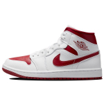 Air Jordan 1 Mid Valge Granaat&otilde;un Naiste Tossud BQ6472-161 36.5