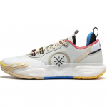 Li Ning Mugavad Spordi Libisemiskindlad Hingavad Madala S&auml;&auml;rega Korvpallijalatsid Lastele Tossud Valge YKBU032-3 42