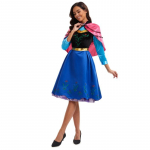 Halloweeni kost&uuml;&uuml;m K&uuml;lmunud Anna kleit cosplay kuninganna kost&uuml;&uuml;m S