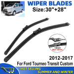 2 tk Kojameeste komplekt Ford Tourneo Transit Custom 2012-2017 jaoks Esiklaasi harjad Tuuleklaasi akna tarvikud gray