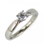 Used TIFFANY&Co. Ring harmony EU#45 Pt950Platinum 3.1g Platinum 0.25ct