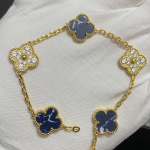 Uus versioon Neljaleheline ristik Viie &otilde;iega k&auml;ev&otilde;ru Naturaalne punane ahhaat Valge p&auml;rlmutter K&auml;ev&otilde;ru Naiste laserk&auml;ev&otilde;ru V Gold