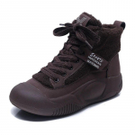 Johnature puuvillased jalatsid, soojad, ehtsast nahast &uuml;mara ninaga l&uuml;hikesed saapad Naiste pehme tallaga kingad 40 kohv