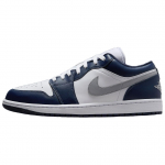 Jordan 1 Low Wolf Grey Midnight Navy Jordan 553558-141 Jordan 553558-141 47.5