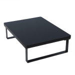 Mikrolaineahju riiul Metall Puit K&ouml;&ouml;gialus 30x40cm Must Valge Kollane must