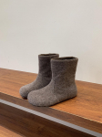 Sise-k&otilde;rgendusega vintage ka&scaron;miir-tweed saapad naistele 2025 s&uuml;gis/talv hallid Martin saapad &uuml;marne nina l&uuml;hikesed Birkenstock saapad 35 khaki