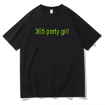 365 Party Girl T-s&auml;rk Charli XCX Brat 360 Album T-s&auml;rk Retro Mood Naiste T-s&auml;rgid Grunge Cult Classic Printing T-s&auml;rgid Puuvillast 4XL