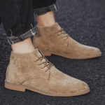 meeste vabaajasaapad Mood Elegantsed Meeste Suede Nahast Pahkluusaapad Meeste Vabaaja Klassikalised Trendikad &Auml;ri paeltega meeste Chelsea Saapad 39 khaki